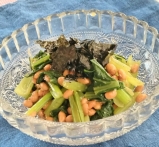 簡単-小松菜と納豆ののり和え のパーマリンク
