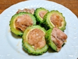 簡単-ｺｽﾊﾟ-ゴーヤの豚こま詰め のパーマリンク