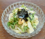 美味-白菜とササミ、ゆで卵のサラダ のパーマリンク